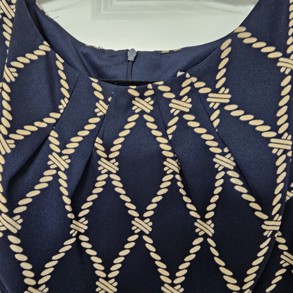 *Navy Belted Sheath Dress* - Picture 8 of 13